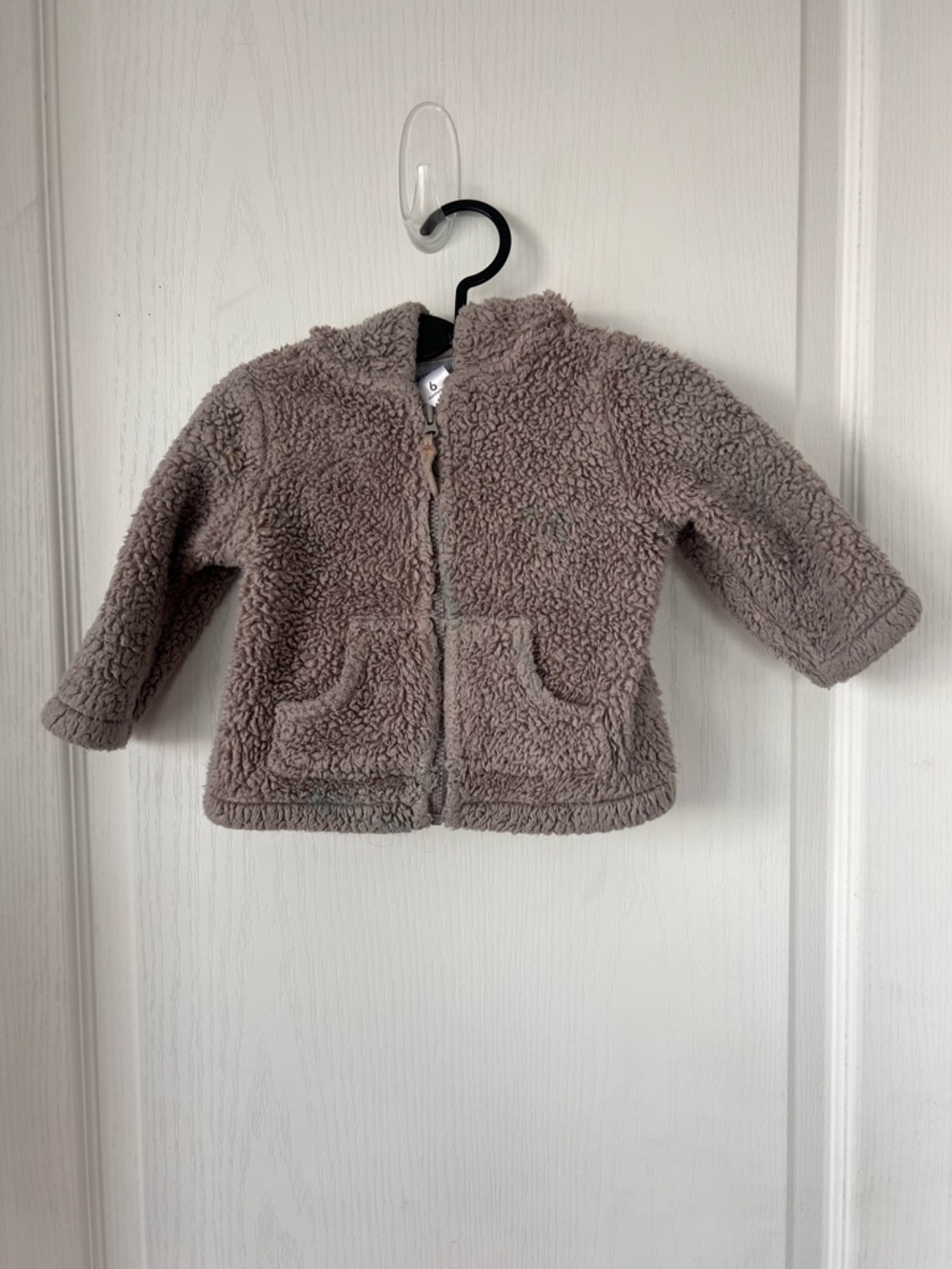 Toddler Cozy Sherpa Jacket in Taupe